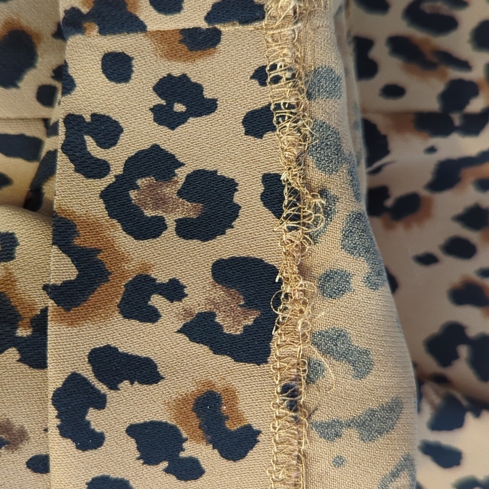 J.Crew Jamie Pants Elastic Band Leopard Print Women Size 8 - Picture 12 of 12